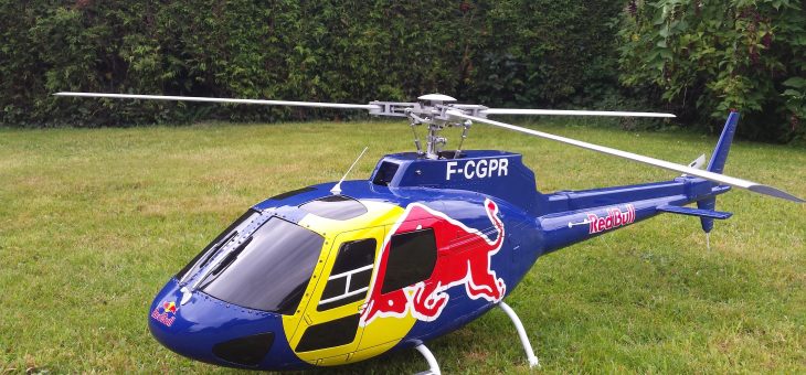 Un nouveau venu l’Ecureuil AS350 RedBull